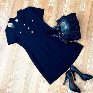 Talbots Black Vintage Petite Dress